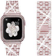 HKM-346131 Stylish Diamond Metal Strap for Apple Watch 38mm 40mm 42mm 44mm