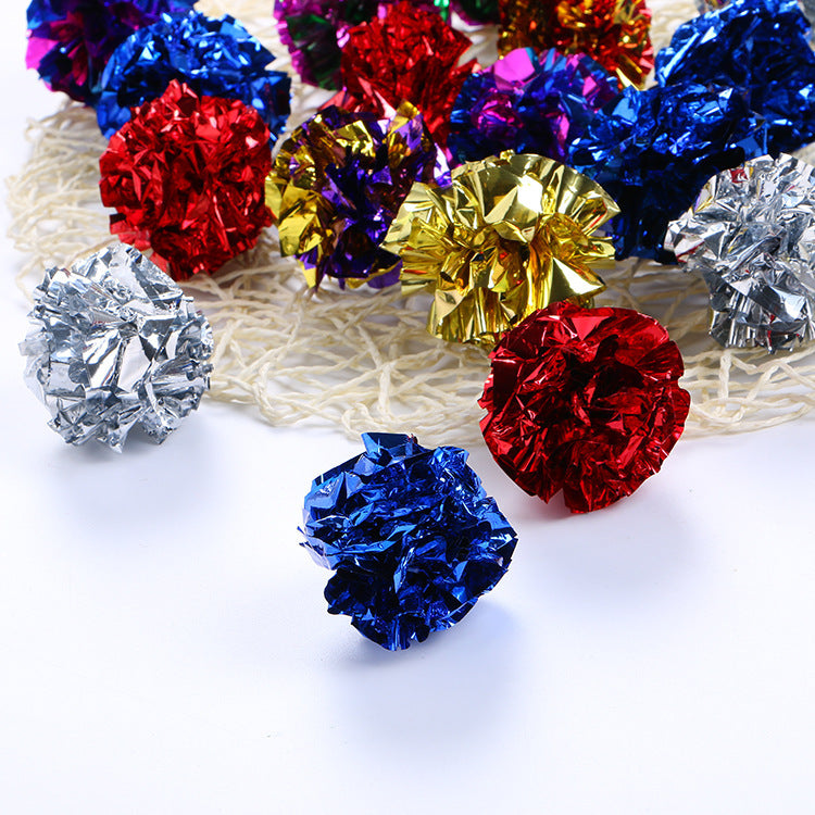 HKM-346195 Cat toy ring paper ball color paper ball toy ball