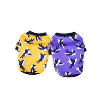HKM-346323 Casual Yellow & Dark Blue Bullfighting Dog Sweatshirt - Multiple Sizes Available