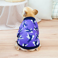 HKM-346323 Casual Yellow & Dark Blue Bullfighting Dog Sweatshirt - Multiple Sizes Available
