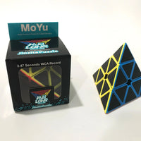HKM-346323 MoYu 3x3 Stickerless Pyraminx Magnetic Puzzle Cube for Kids and Adults