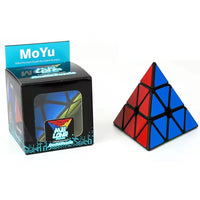 HKM-346323 MoYu 3x3 Stickerless Pyraminx Magnetic Puzzle Cube for Kids and Adults