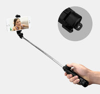 HKM-346963 Portable Tripod Selfie Stand with Bluetooth Remote for iPhone, Adjustable 360° Phone Clip and Aluminum Alloy Design