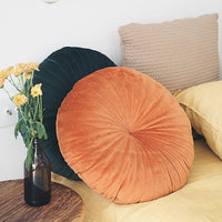 HKM-347027 Small Velvet Pumpkin Pillow - Nordic Style, Plush Material, 38x38 cm