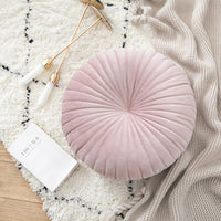 HKM-347027 Small Velvet Pumpkin Pillow - Nordic Style, Plush Material, 38x38 cm