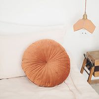 HKM-347027 Small Velvet Pumpkin Pillow - Nordic Style, Plush Material, 38x38 cm