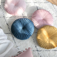 HKM-347027 Small Velvet Pumpkin Pillow - Nordic Style, Plush Material, 38x38 cm