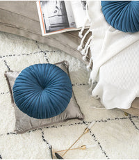 HKM-347027 Small Velvet Pumpkin Pillow - Nordic Style, Plush Material, 38x38 cm