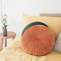 HKM-347027 Small Velvet Pumpkin Pillow - Nordic Style, Plush Material, 38x38 cm