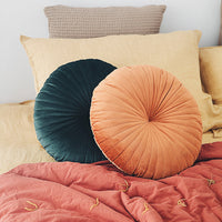 HKM-347027 Small Velvet Pumpkin Pillow - Nordic Style, Plush Material, 38x38 cm