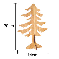HKM-347027 Wooden Christmas Elk Ornaments - Handcrafted Holiday Decor