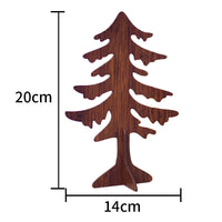 HKM-347027 Wooden Christmas Elk Ornaments - Handcrafted Holiday Decor