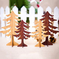 HKM-347027 Wooden Christmas Elk Ornaments - Handcrafted Holiday Decor