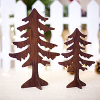 HKM-347027 Wooden Christmas Elk Ornaments - Handcrafted Holiday Decor