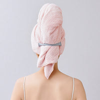 HKM-347155 Coral Fleece Quick-Drying Hair Drying Towel - Lightweight and Water-Absorbing, 60x100cm