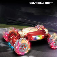 HKM-347155 Remote Control Flash Wheel RC Twist Car for Kids - Stunt Vehicle for Indoor & Outdoor Fun