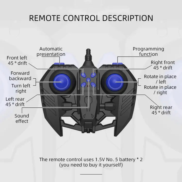 HKM-347155 Remote Control Flash Wheel RC Twist Car for Kids - Stunt Vehicle for Indoor & Outdoor Fun
