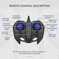 HKM-347155 Remote Control Flash Wheel RC Twist Car for Kids - Stunt Vehicle for Indoor & Outdoor Fun