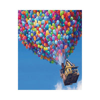 HKM-347667 Digital Canvas Painting - DIY Hot Air Balloon Artwork 40x50cm for Modern Home Décor