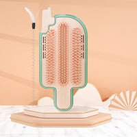 HKM-347667 Popsicle-Shaped Cat Grooming Brush with Corner Design for Reduced Shedding and Easy Cleaning