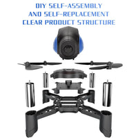 HKM-347731 DIY 2.4G Remote Control Model Airplane Drone for Educational Use, Foldable Design, Age 5-14