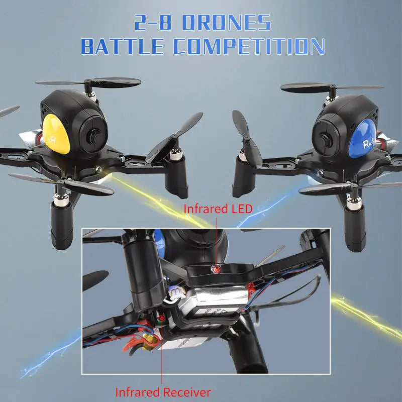 HKM-347731 DIY 2.4G Remote Control Model Airplane Drone for Educational Use, Foldable Design, Age 5-14