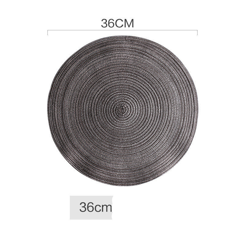 HKM-347731 Woven Corn Table Mats - Round Insulation for Dinner, Tea, and Cup - Available in 11cm, 20cm, 30cm, 40cm