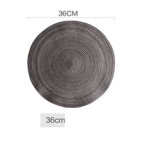 HKM-347731 Woven Corn Table Mats - Round Insulation for Dinner, Tea, and Cup - Available in 11cm, 20cm, 30cm, 40cm