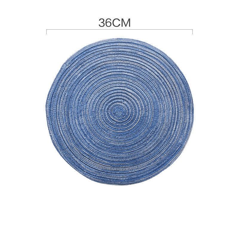 HKM-347731 Woven Corn Table Mats - Round Insulation for Dinner, Tea, and Cup - Available in 11cm, 20cm, 30cm, 40cm