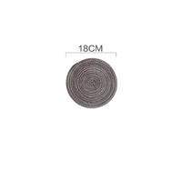 HKM-347731 Woven Corn Table Mats - Round Insulation for Dinner, Tea, and Cup - Available in 11cm, 20cm, 30cm, 40cm
