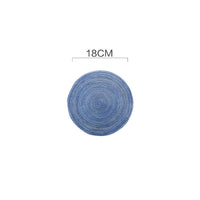 HKM-347731 Woven Corn Table Mats - Round Insulation for Dinner, Tea, and Cup - Available in 11cm, 20cm, 30cm, 40cm