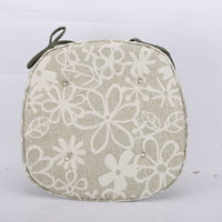 HKM-347795 Elegant Modern Horseshoe Cushion with Plant Floral Design - 43x41CM