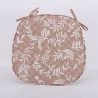 HKM-347795 Elegant Modern Horseshoe Cushion with Plant Floral Design - 43x41CM