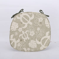 HKM-347795 Elegant Modern Horseshoe Cushion with Plant Floral Design - 43x41CM