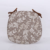 HKM-347795 Elegant Modern Horseshoe Cushion with Plant Floral Design - 43x41CM