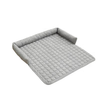 HKM-347923 Cozy Corduroy Pet Bed with Neck Pillow - Soft, Thick Mat for Dogs and Cats, Perfect for Home and Outdoor Use, 75x75cm