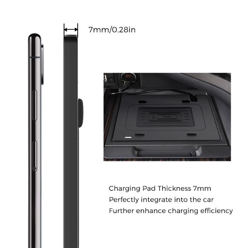 HKM-347923 Wireless Charging Pad for Toyota Camry 2018-2019 - Qi Compatible Mobile Phone Charger