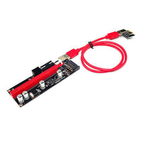HKM-348243 PCI-E 1X to 16X Extension Adapter with 60CM Soft Wire and LED Indicators