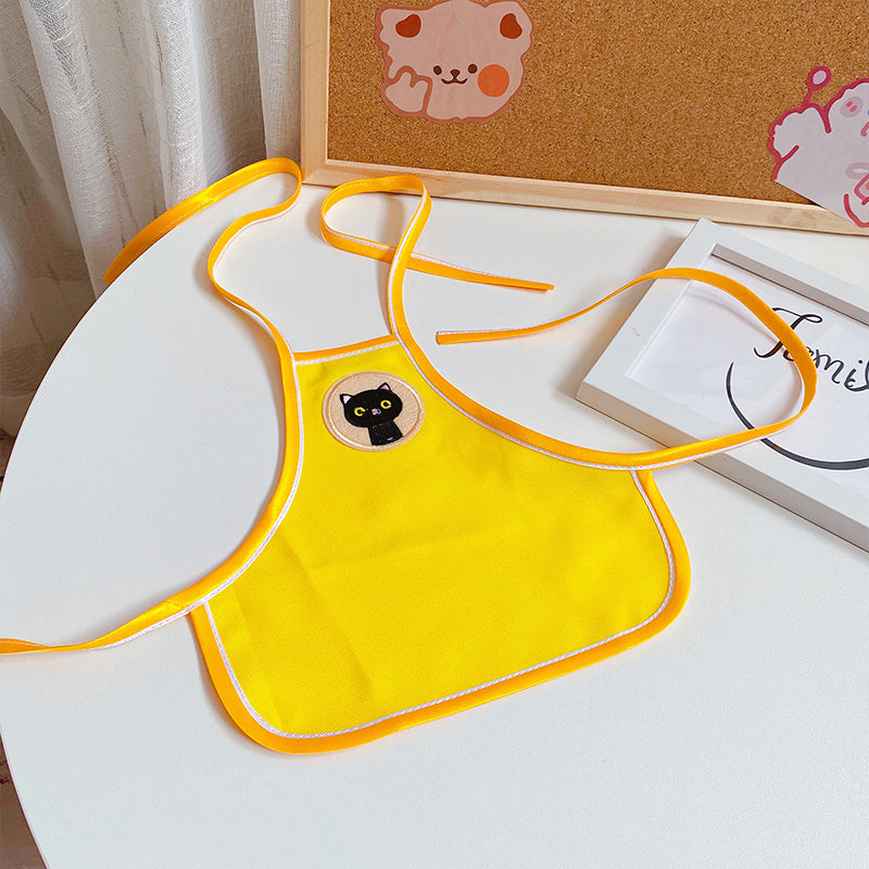 HKM-348307 Thin Pet Working Apron for Hair Control - Available in Lemon Yellow, Taro Purple, Coffee Brown, and Sapphire Blue in Various Sizes