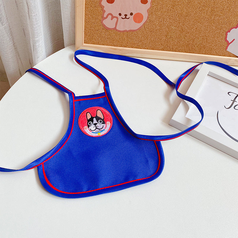 HKM-348307 Thin Pet Working Apron for Hair Control - Available in Lemon Yellow, Taro Purple, Coffee Brown, and Sapphire Blue in Various Sizes