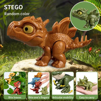 HKM-348691 Mini Finger Biting Dinosaur Fidget Toy for Kids Ages 5 and Up, Plastic Stress Relief Toy