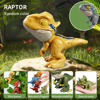 HKM-348691 Mini Finger Biting Dinosaur Fidget Toy for Kids Ages 5 and Up, Plastic Stress Relief Toy