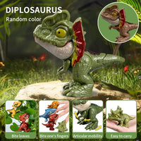 HKM-348691 Mini Finger Biting Dinosaur Fidget Toy for Kids Ages 5 and Up, Plastic Stress Relief Toy