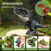 HKM-348691 Mini Finger Biting Dinosaur Fidget Toy for Kids Ages 5 and Up, Plastic Stress Relief Toy