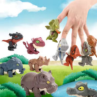 HKM-348691 Mini Finger Biting Dinosaur Fidget Toy for Kids Ages 5 and Up, Plastic Stress Relief Toy
