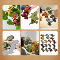 HKM-348691 Mini Finger Biting Dinosaur Fidget Toy for Kids Ages 5 and Up, Plastic Stress Relief Toy