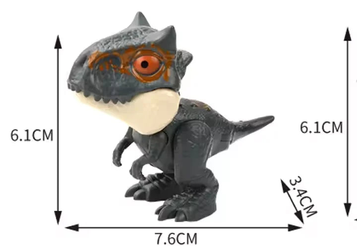 HKM-348691 Mini Finger Biting Dinosaur Fidget Toy for Kids Ages 5 and Up, Plastic Stress Relief Toy