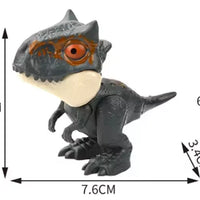 HKM-348691 Mini Finger Biting Dinosaur Fidget Toy for Kids Ages 5 and Up, Plastic Stress Relief Toy