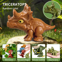 HKM-348691 Mini Finger Biting Dinosaur Fidget Toy for Kids Ages 5 and Up, Plastic Stress Relief Toy