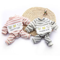 HKM-348691 Soft and Comfortable Pajamas for Small Dogs – Casual Four-Legged Clothing in Pink and Gray
